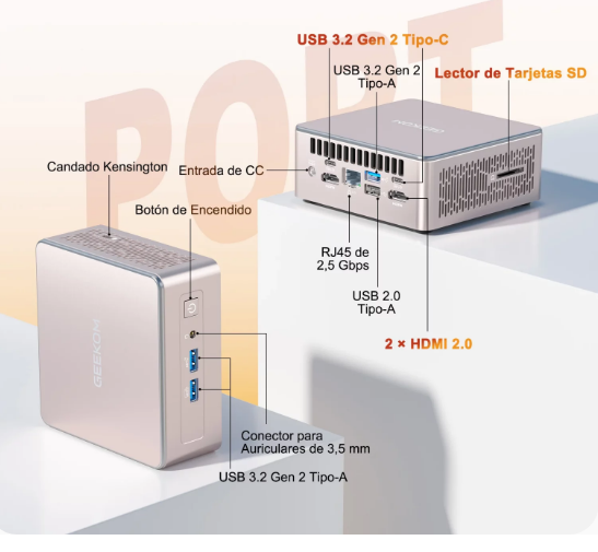 Mini PC de alto rendimiento: Geekom A5 , potencia extrema en el formato más compacto del mercado